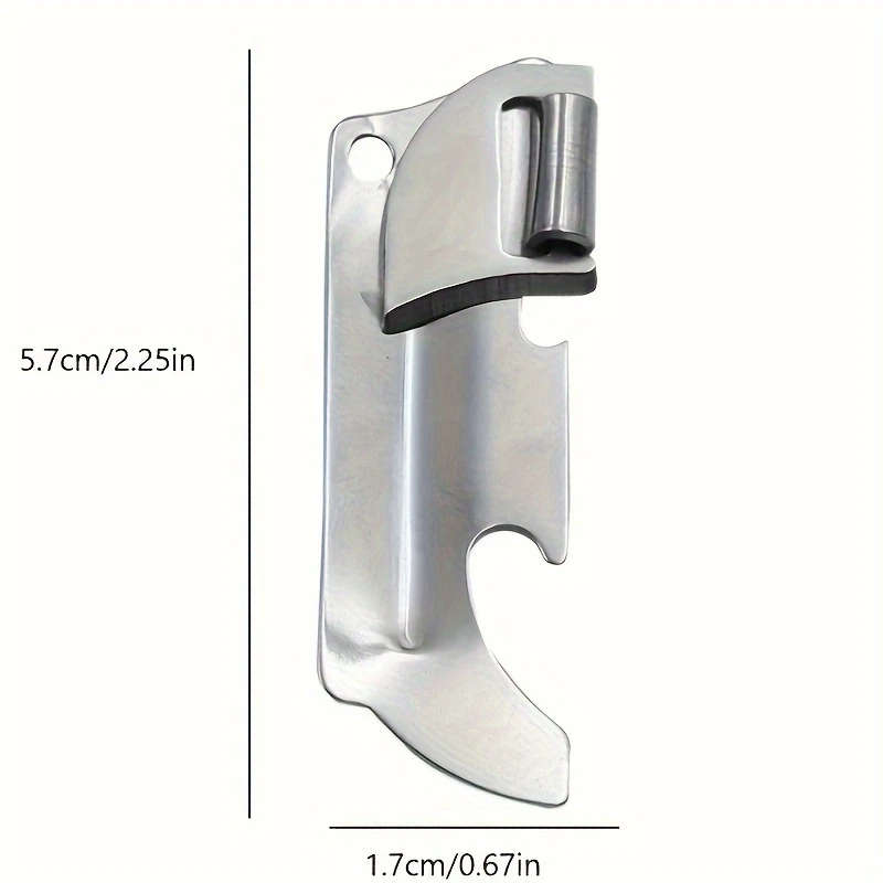 1Pc Can Openers Multifunctional Can Openers Bottle Opener Folding Stainless Steel Mini Can Openers