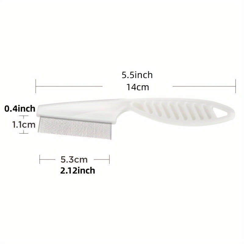 1pc White Pet Comb