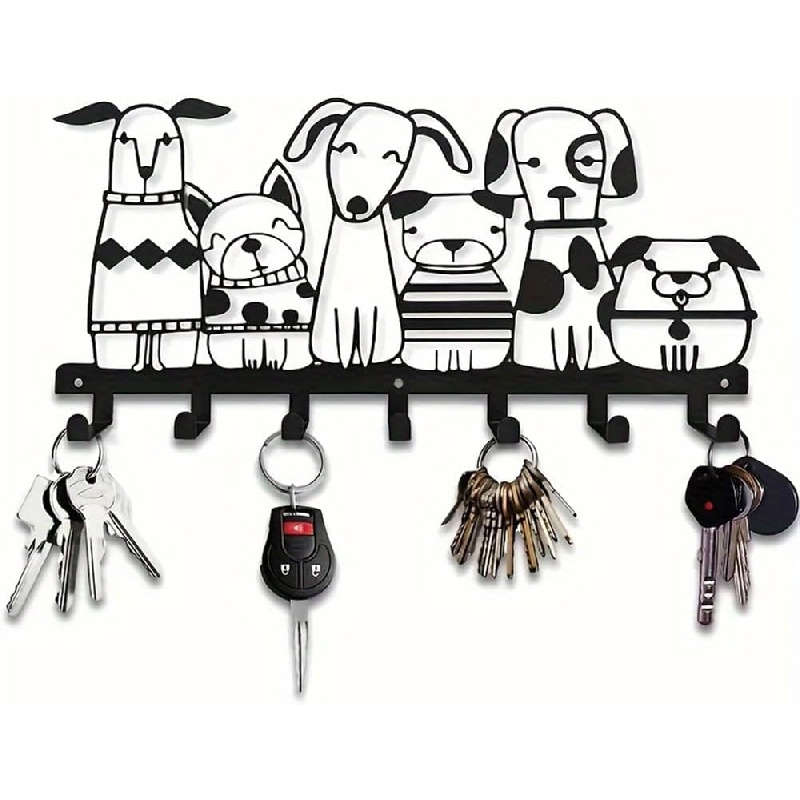 Charming Rustic Metal Key And Hat HookEasy to Install Wall Mount Hook for Home Kitchen
