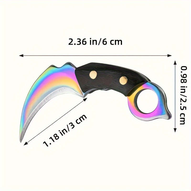 1pc Super Cute Mini Machete Keychain Pocket Knife With Leather Box Best Gift For Girlfr