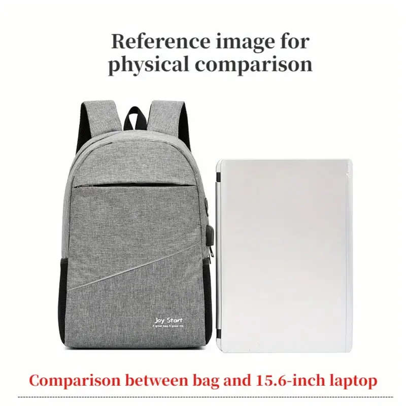 3pcs Backpack Set with Laptop Compartment Stylish Solid Color Large Capacity Waterproof Stain Resist