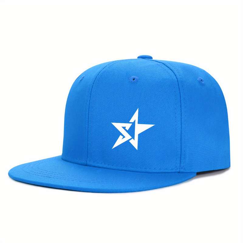 1pc Adjustable Baseball Cap with Star Embroidery Sun Protection Breathable Polyester Perfect fo