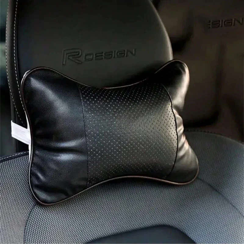 1pc Car Seat Headrest with Breathable Mesh Auto Safety Head and Neck Rest Relax Pillow Cushion Auto