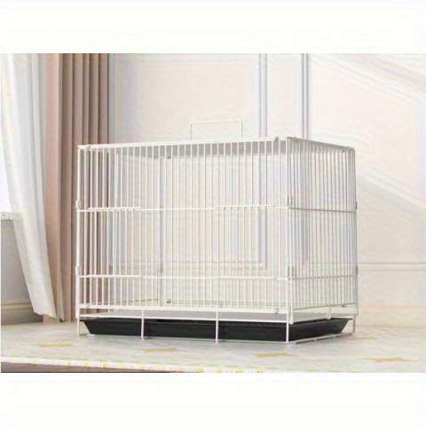 1pc Black (cage + tray + feeding trough + standing pole) Pet Cage