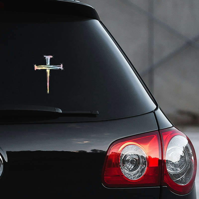 1pc  silvery  Jesus Christian Themed Stickers