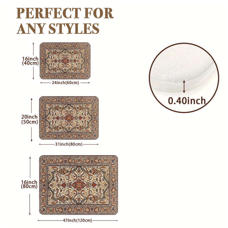 1Pc 15.75x23.62inch 40x60cm Floor Mat
