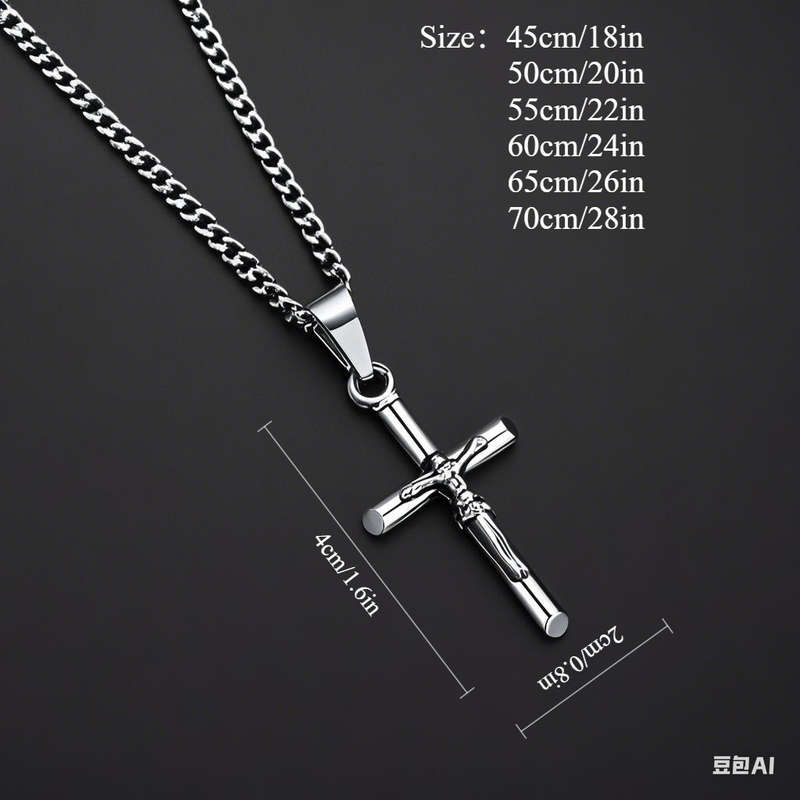 1 Piece Silvery Jesus Theme Pendant