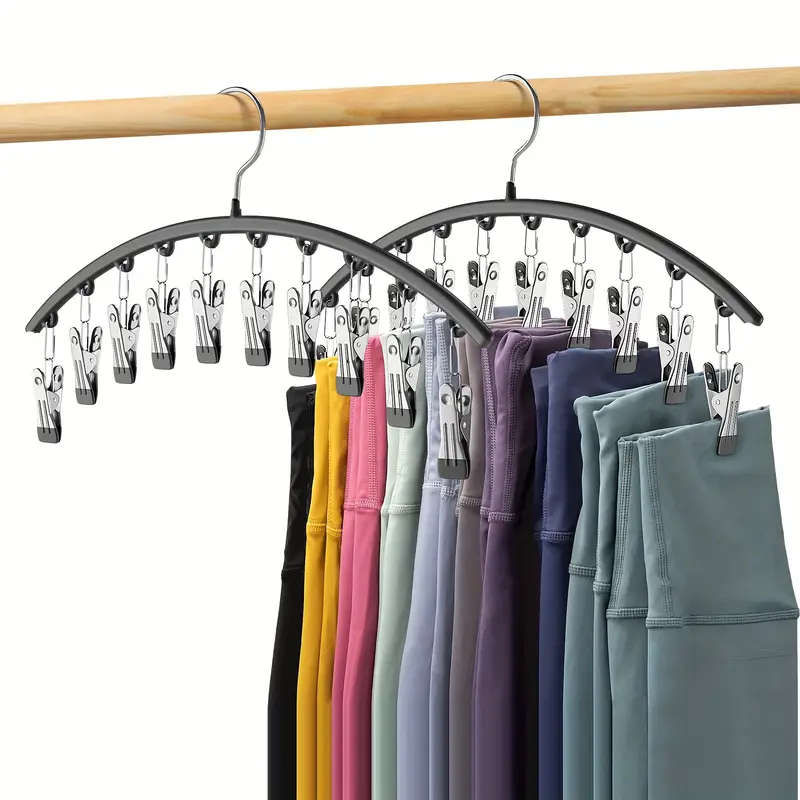 10 Pieces Clothespin Curved Metal Hanger
