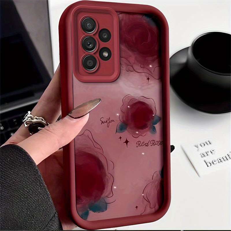 1pc Red For Samsung Galaxy A52 5G Phone Cases
