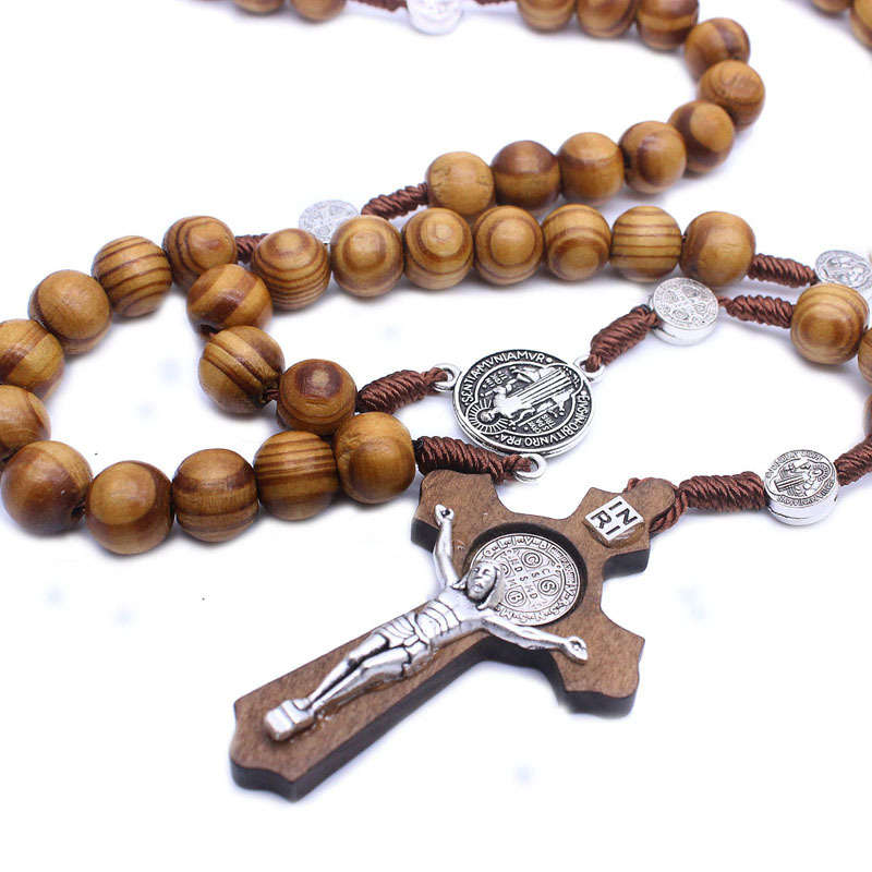 1 Piece Brown Jesus Theme Pendant