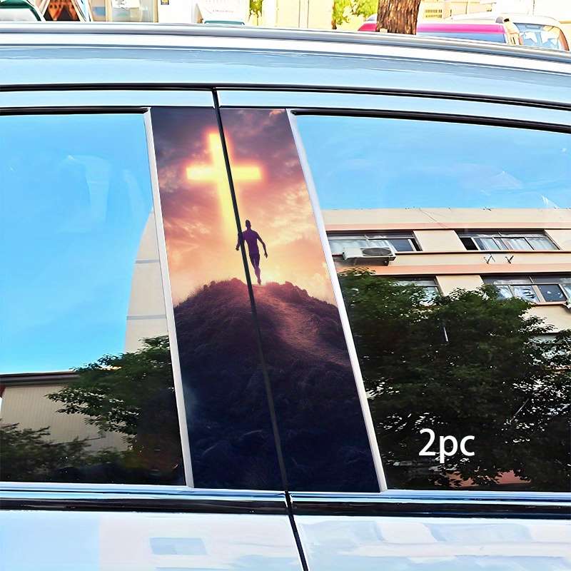 2pcs  Jesus Christian Themed Stickers