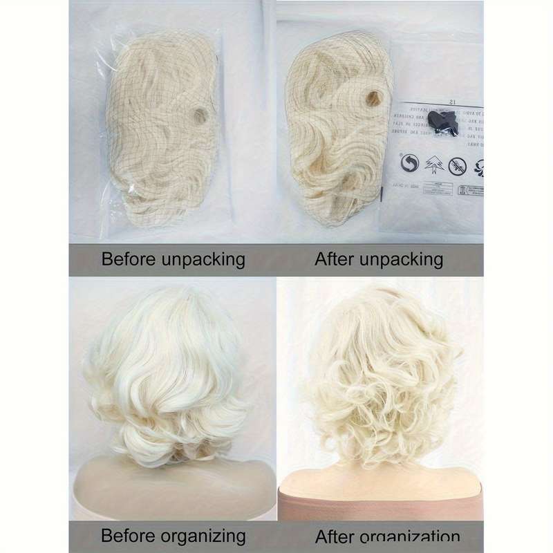1Pc Blonde 25.4cm Fashion Design Wig