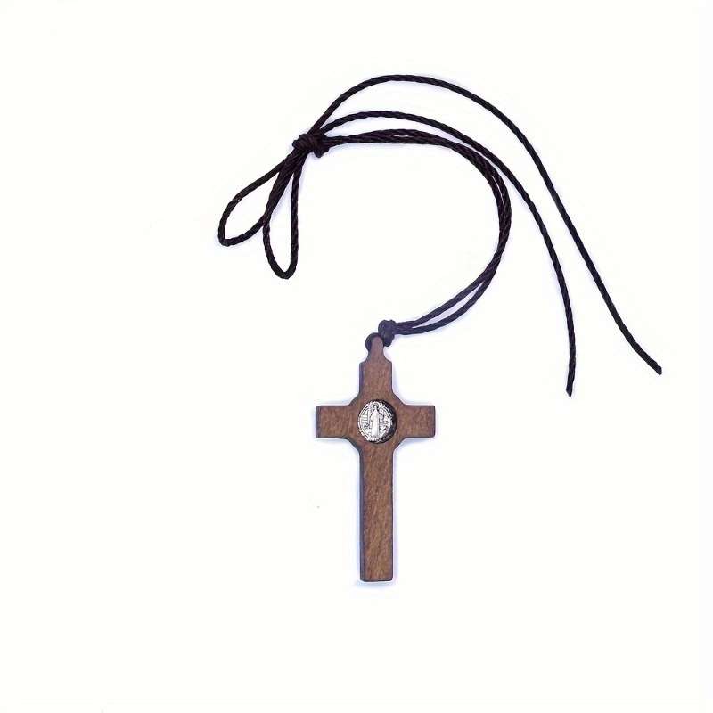 1 Piece Brown Jesus Theme Pendant