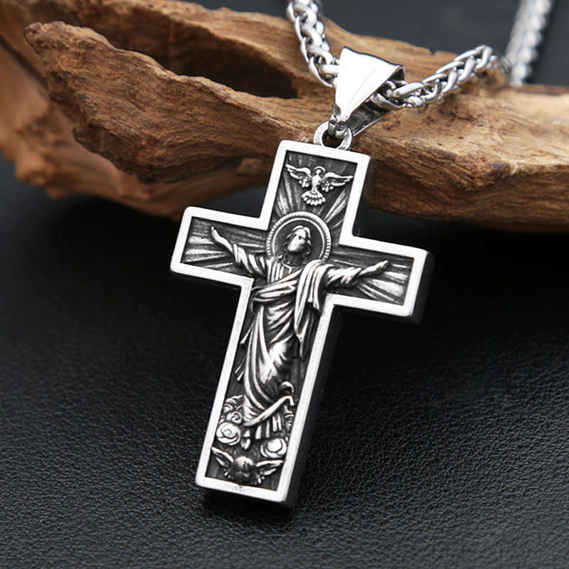 1 Piece 60cm Chain Add Pendant Jesus Theme Pendant
