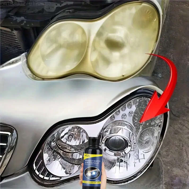 1pc Universal Car Headlight Brightness Restoration Paste ABS Material Remove Scratches and Restore M