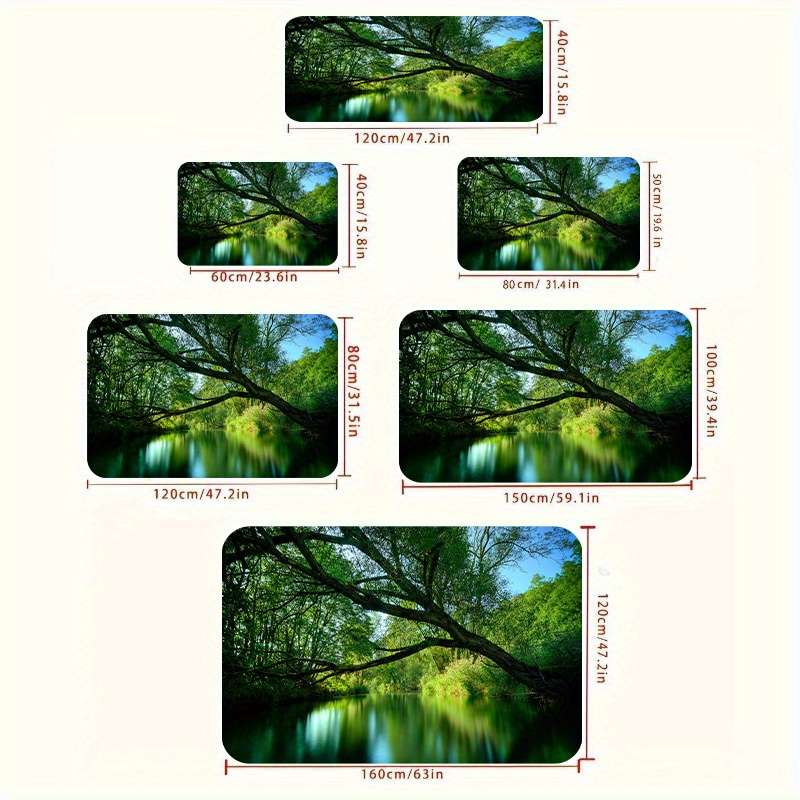 1Pc 47.24x62.99inch 120x160cm Floor Mat