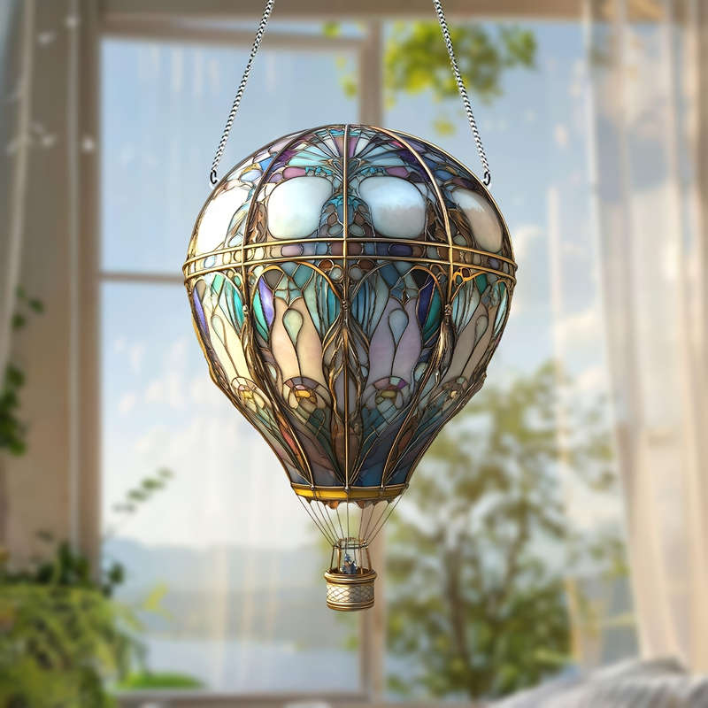 1pc 2D Flat   plane  hot air balloon sunbather animal theme earth day decoration home ga