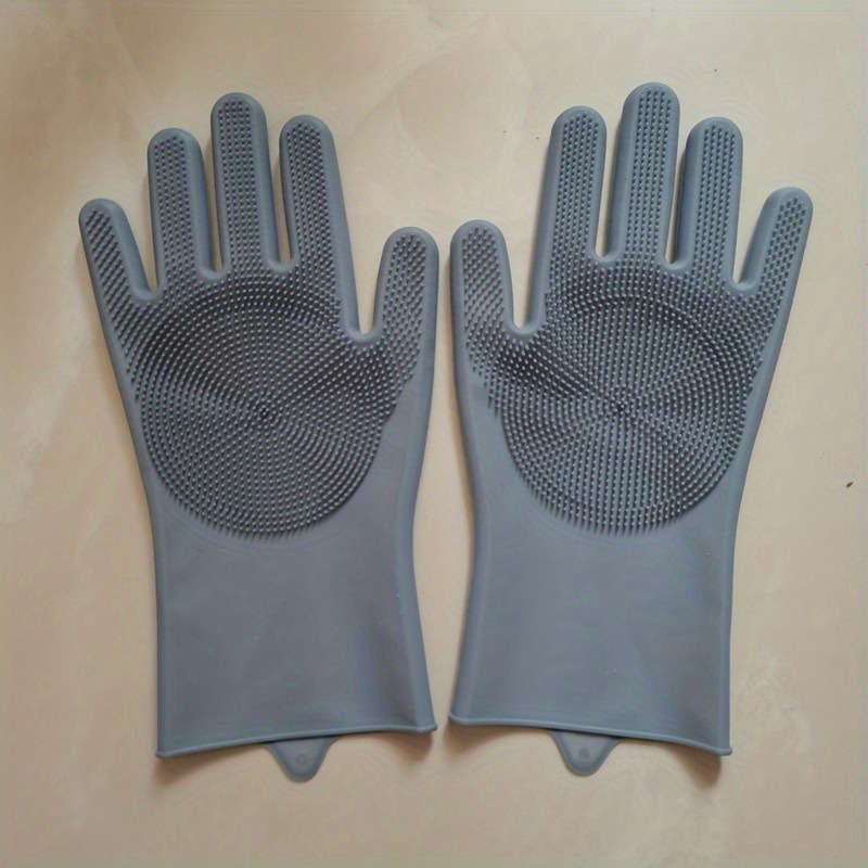 1 Pair Gray Household Cleaning Gloves