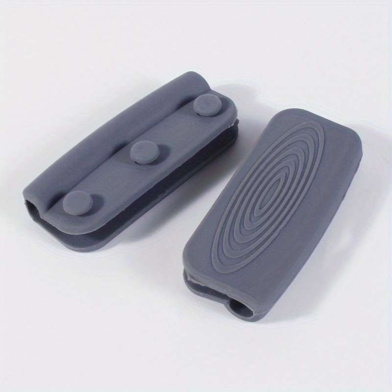 1 Pair Silicone Handle Holders Non-Slip Heat Resistant Durable for Cast Iron Woks Pans an