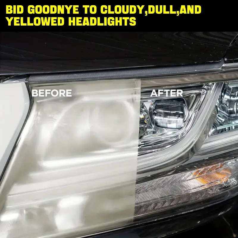 1pc Car Headlight Restoration Kit No-Polish Oxidation Removal Brightness Enhancement for All Models