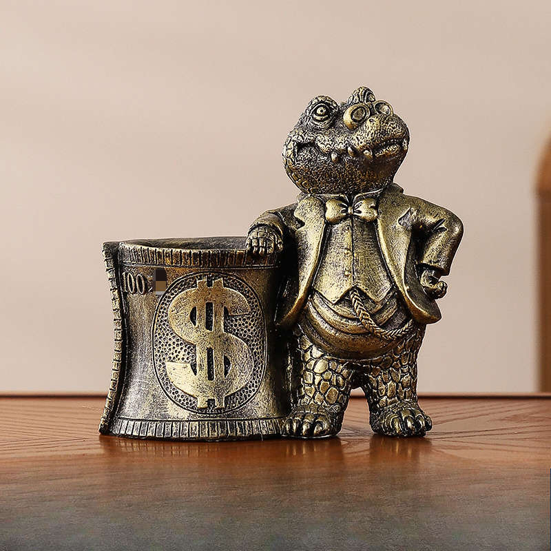 1pc standing posture Big alligator ashtray funny animal anti-ash fly creative high-end atmos