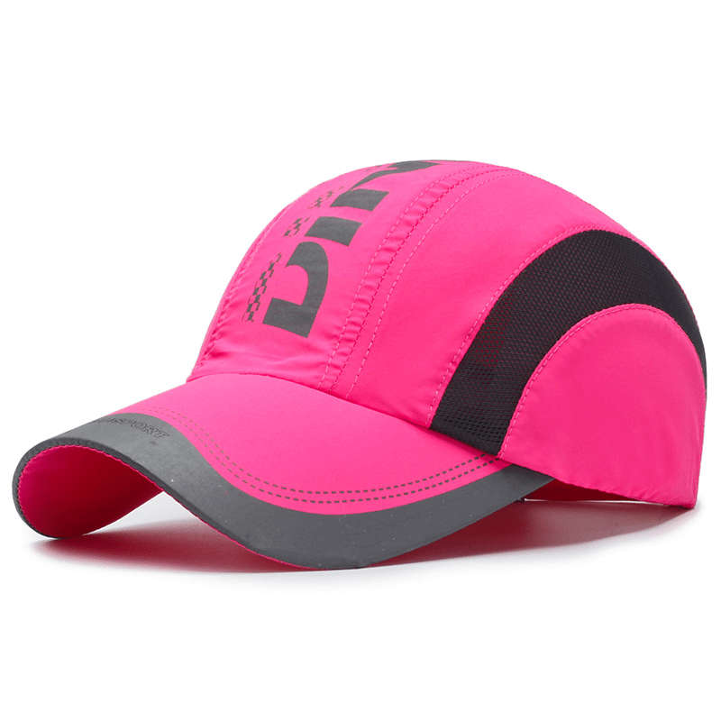 1pc Quick-Dry Summer Cap Stylish Mesh Back for Outdoor Sports Breathable Lightweight Adjustab