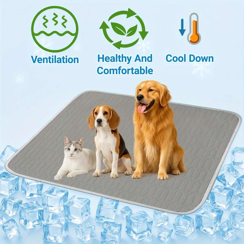 1piece Grey Cooling Pad 100cmx70cm