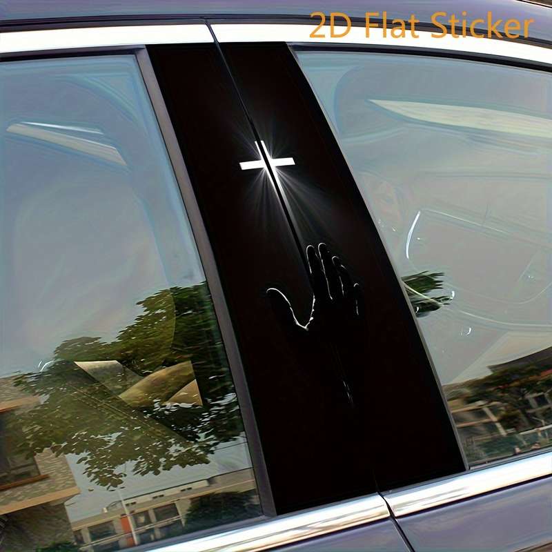 2pcs  Cartoon Jesus Christian Themed Stickers