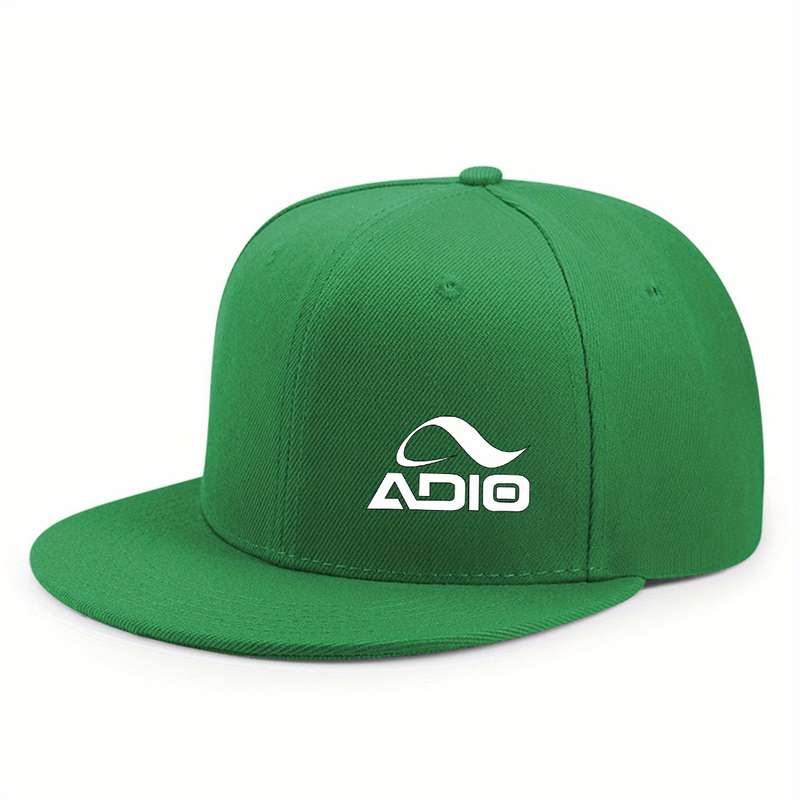 1pc Adjustable Snapback Baseball Cap ADIO1 Urban Chic Sun-Protective Polyester Hat in Black Pur