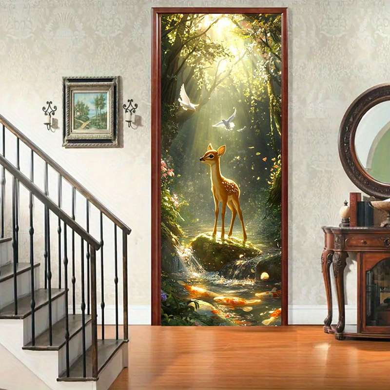 1Pc 77x200cm Door Window Sticker