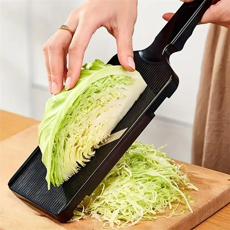 1pc Stainless Steel Plastic Cabbage Shredder Multi-functional Vegetable Chopper and Slicer Food Cont