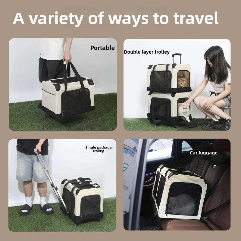 1pc Single bag Add pull rod Pet Bag