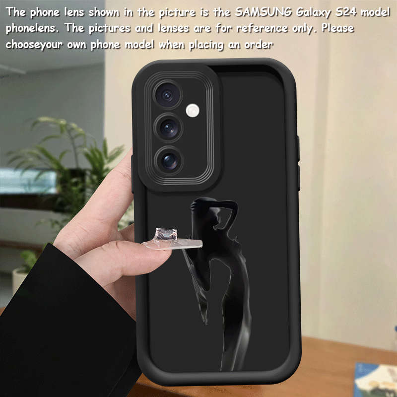 1pc Black For Samsung Galaxy A52 Phone Cases