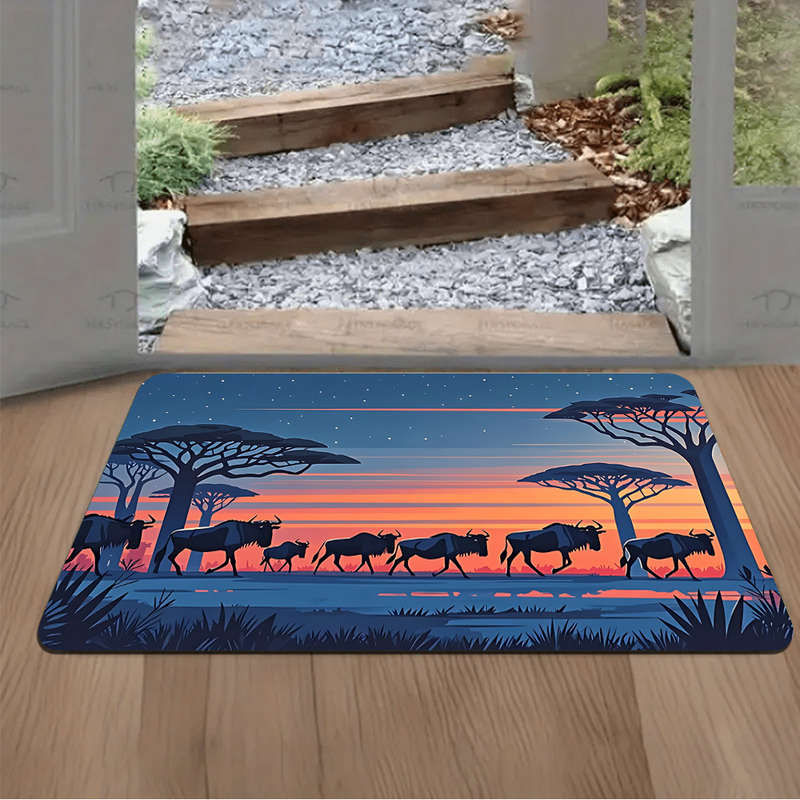 1Pc 23.62x35.43inch 60x90cm Floor Mat