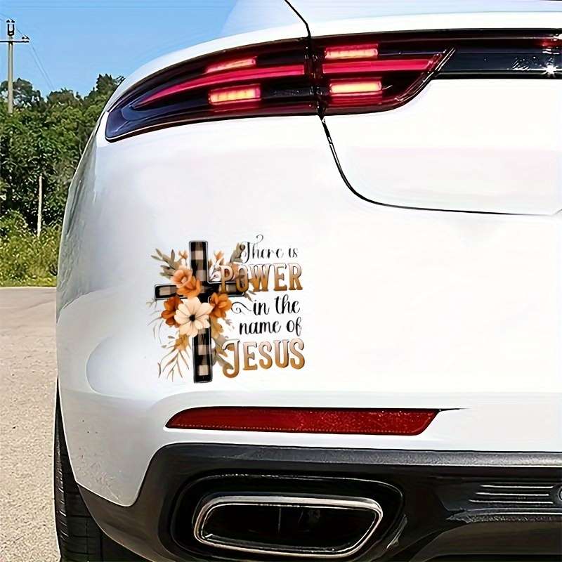 1pc   13.97cmx13.97cm Jesus Christian Themed Stickers