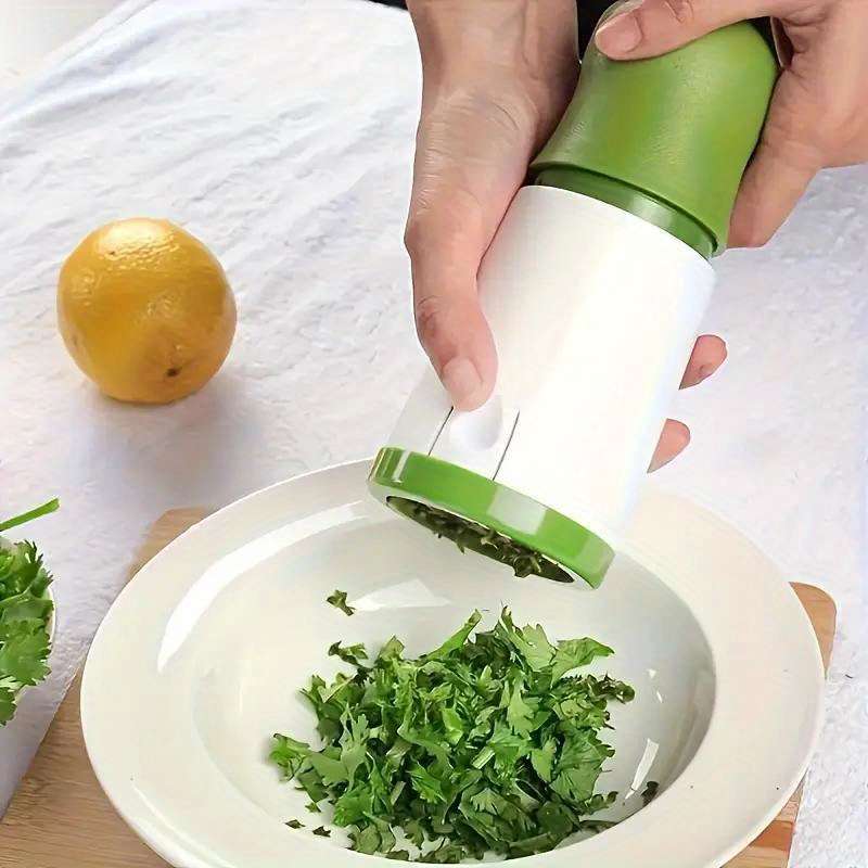 1pc Parsley Leaf Shredder Rosemary Cutter Kitchen Tool Chopper Vegetable Grinder Hollow Noodle