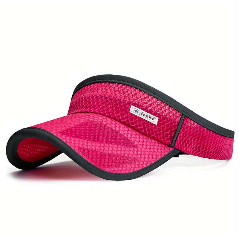 1pc Summer Extended Brim Hollow Top Hat for Men And Women Outdoor Sports Sunshade Hat with a Large