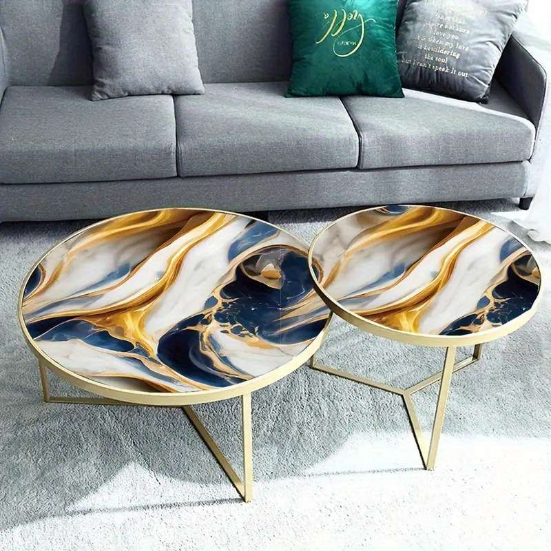 1PC Wall StickersDark Blue Wave40cmX300cm