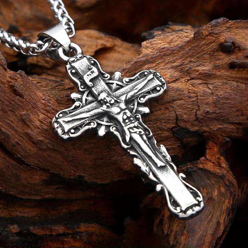 1 Piece 60cm Chain Add Pendant Jesus Theme Pendant