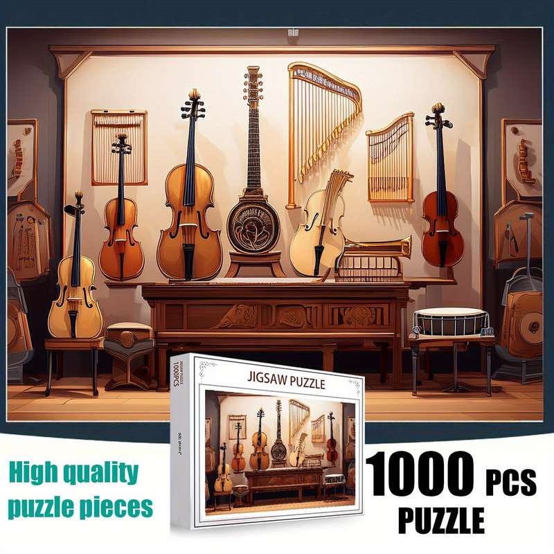 1000pcs Jigsaw Puzzle for Adults Musical Wonders from Ancient Bells to Modern Elect