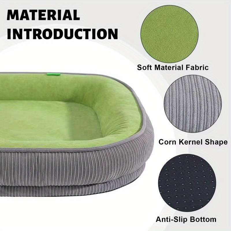 1PC Pet Mat Gray Green Size 59.99x48.01 cm