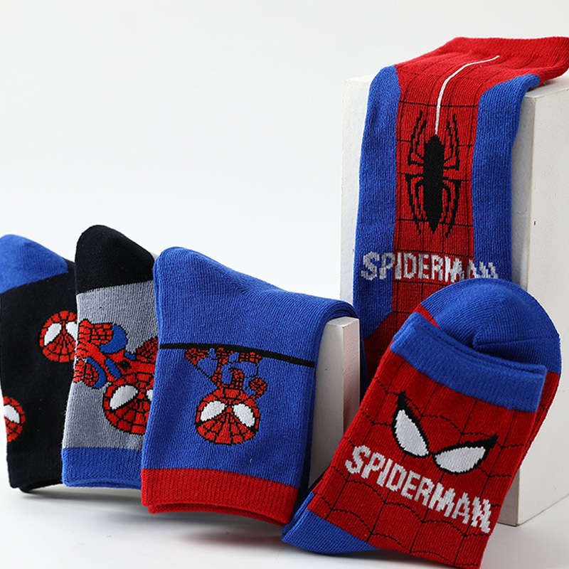 5 Pairs Red 3 To 5 Years High Elastic Socks
