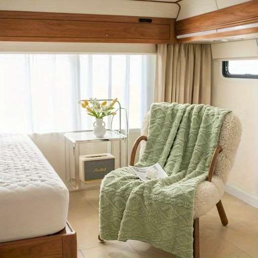 1ps Blanket Color Green size 75cmx100cm