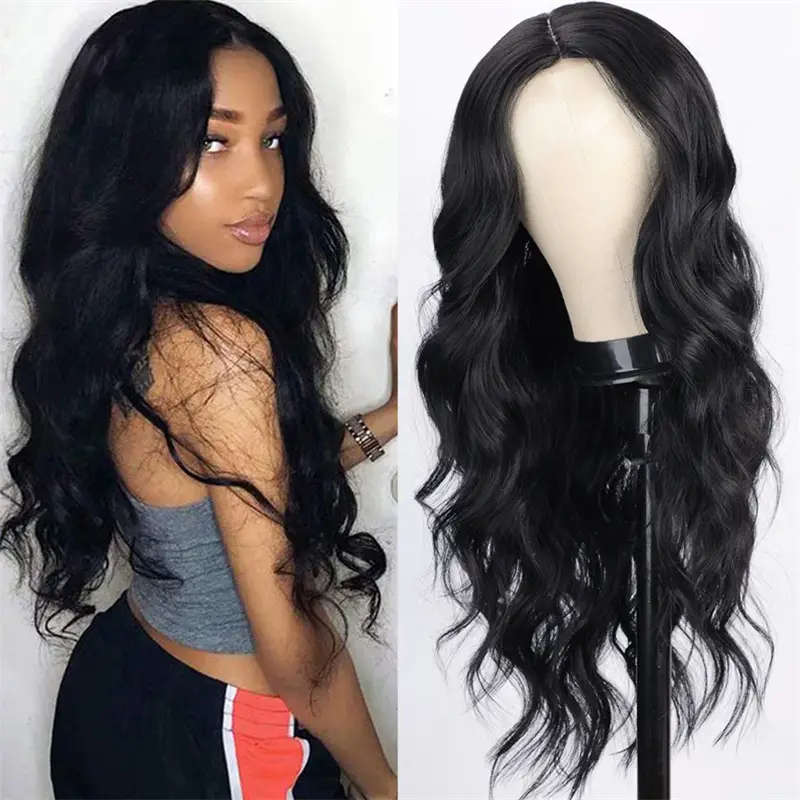 26" V-Wave Curly Synthetic Clip-In Wig