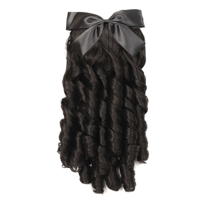 1Pc Black 30.48cm Fashion Design Wig