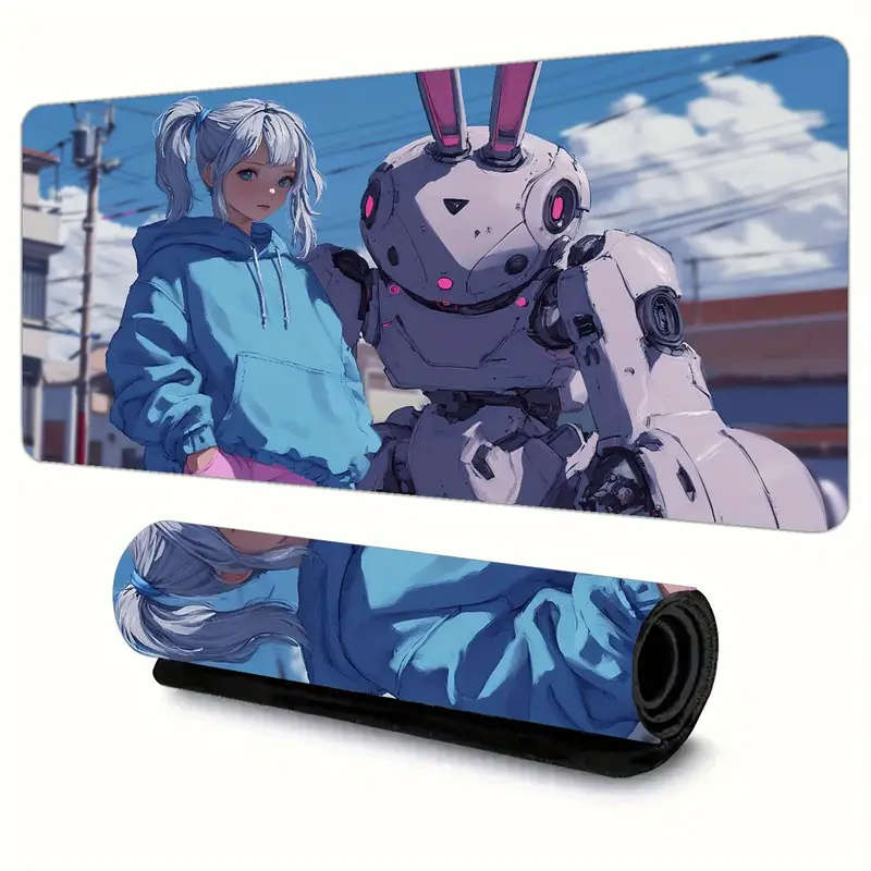 1pc 30x80cm Anime Mouse Pad Desk Mat Waterproof Stain-Resistant Non-Slip Surface