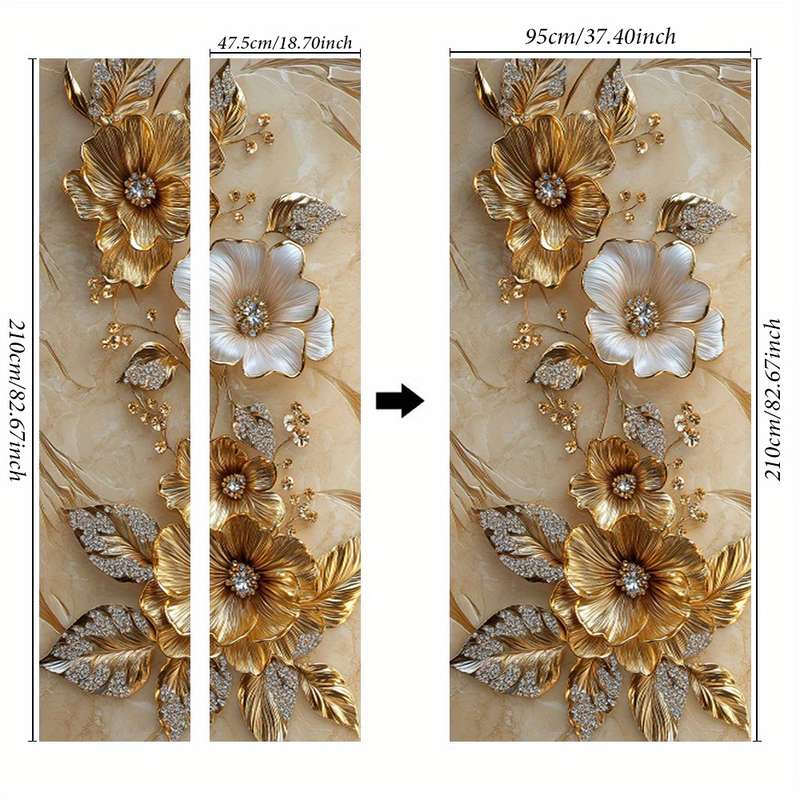 1Pc 76.96x199.9cm Door Window Sticker