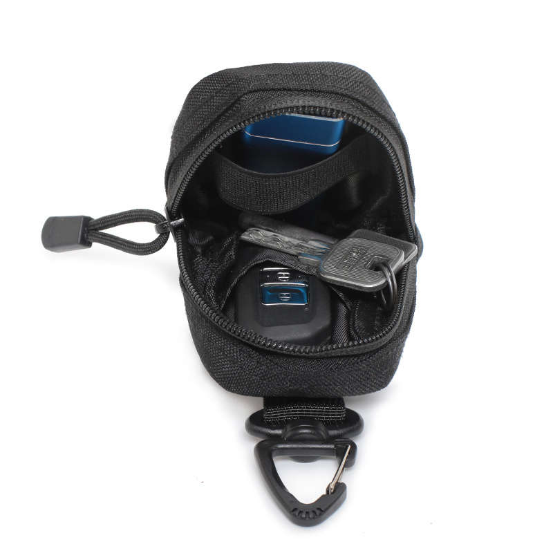 1pc Tactical Waist Pack Polyester EDC Utility Pouch Running Fanny Pack with Card Holder Earphone