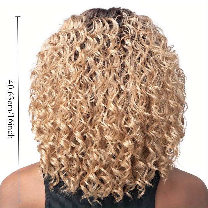 1Pc Mixed Color 40.64cm Fashion Design Wig