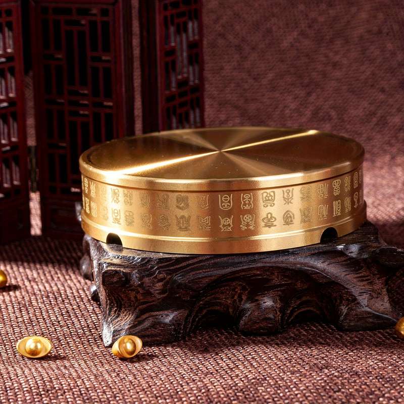 1pc Elegant Golden Tiger Dragon Design Brass Ashtray High-End Modern Traditional Style Ide